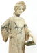 ITALIAN CARVED MARBLE MUSE HOLDING LYRE - 2