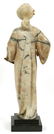 ITALIAN CARVED MARBLE MUSE HOLDING LYRE - 4