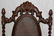 ITALIAN CARVED WALNUT & CANE BACK OPEN ARM CHAIR - 2