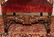 ITALIAN CARVED WALNUT & CANE BACK OPEN ARM CHAIR - 3