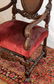 ITALIAN CARVED WALNUT & CANE BACK OPEN ARM CHAIR - 4