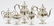 FRANK WHITING CO. STERLING TEA & COFFEE SET 5 PC