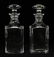 BACCARAT CRYSTAL DECANTERS PAIR H 9.7"