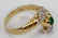 14 KYG, EMERALD & DIAMOND RING - 3