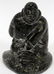 INUIT CARVED SOAPSTONE FISHERMAN, SIGNED JAMA - 2