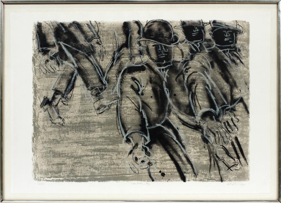 LESTER JOHNSON LITHOGRAPH ON PAPER (1 of 7)