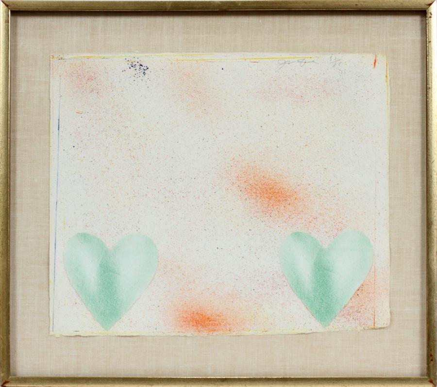 JIM DINE COLOR LITHOGRAPH DUTCH HEARTS (1 of 4)