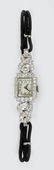 SINGLE CUT DIAMONDS, & PLATNIUM, HAMILTON WATCH
