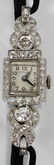 SINGLE CUT DIAMONDS, & PLATNIUM, HAMILTON WATCH - 2