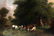 HUDSON RIVER SCHOOL OIL ON CANVAS LANDSCAPE - 2