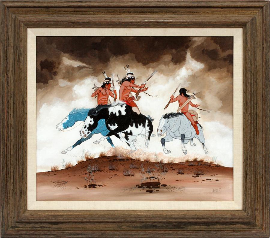 BEATIEN YAZZ OIL ON BOARD,WOOD PANEL, 1979 (1 of 4)