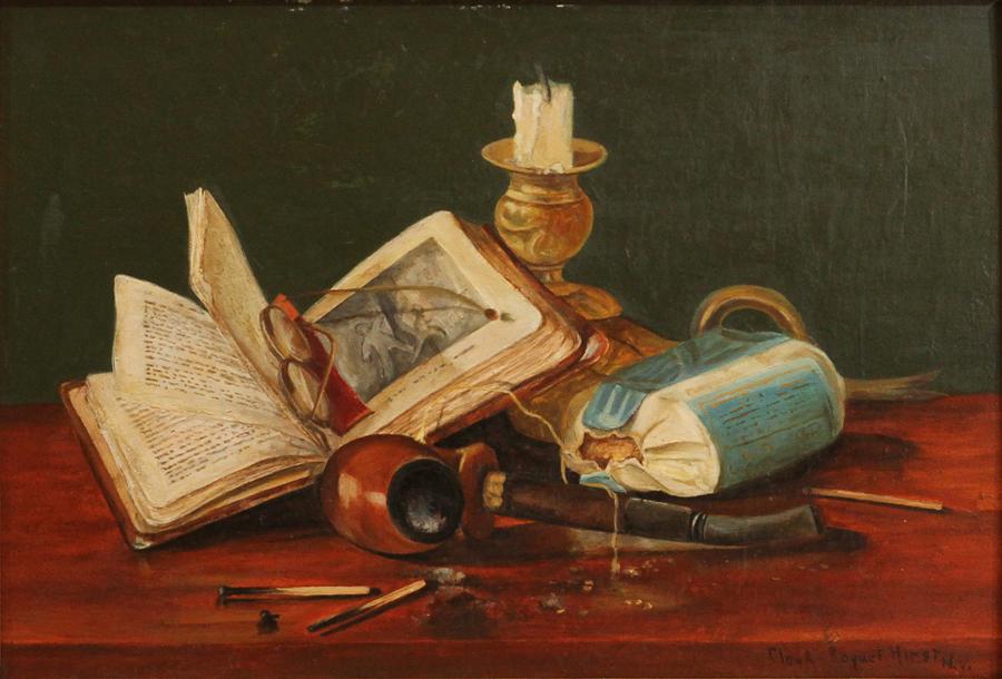 CLAUDE RAGUET HIRST OIL ON WOOD PANEL,, C.1875 (1 of 6)