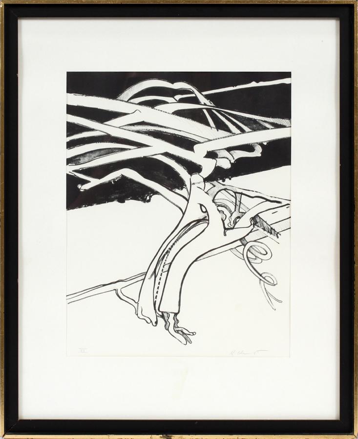 RICHARD HUNT LITHOGRAPH ON PAPER, 1972 (1 of 5)