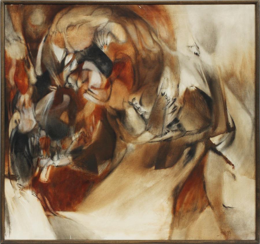 ROBERT MCCHESNEY OIL ON CANVAS "LONELY CRY" (1 of 6)