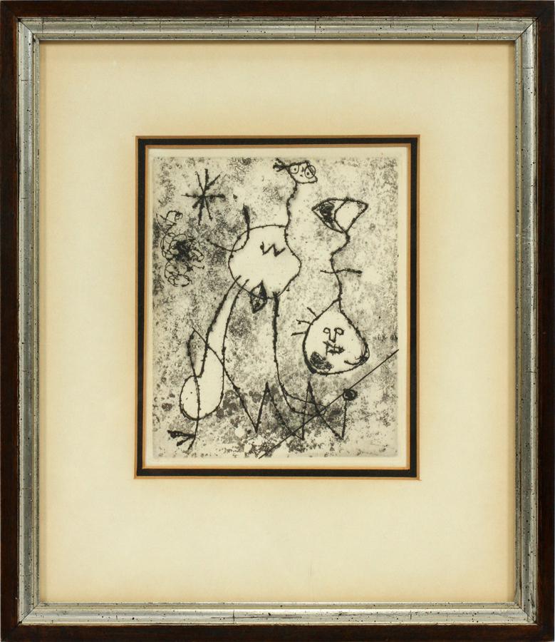 MIRO INSPIRED AQUATINT ETCHING ON PAPER (1 of 3)