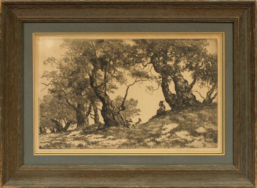 ARTHUR HALL ETCHING ON PAPER (1 of 5)