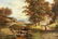 ELEONORE GUINTHER OIL ON CANVAS RIVER SCENE - 2
