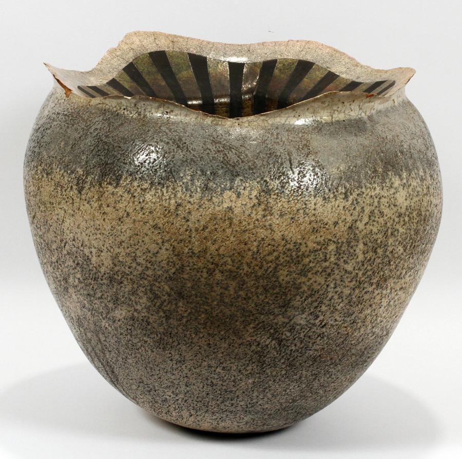 GEORGE TIMOCK, POTTERY BOWL, H 15", DIA 15 1/2" (1 of 4)