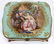 FRENCH COURTING COUPLE PORCELAIN BOX H 2" L 5" - 2