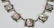 STERLING SILVER CHOKER NECKLACE, L 17" - 2