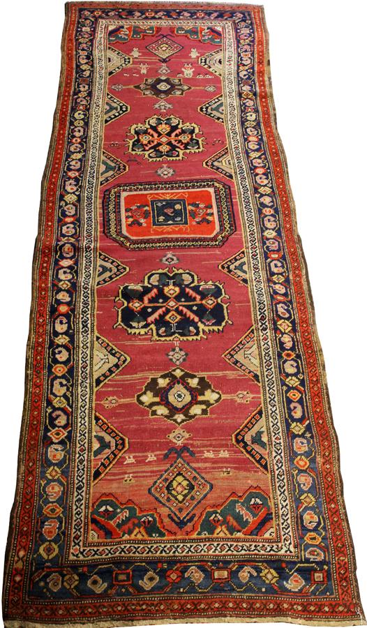 CAUCASIAN WOOL RUNNER, W 4' 2", L 12' (1 of 4)
