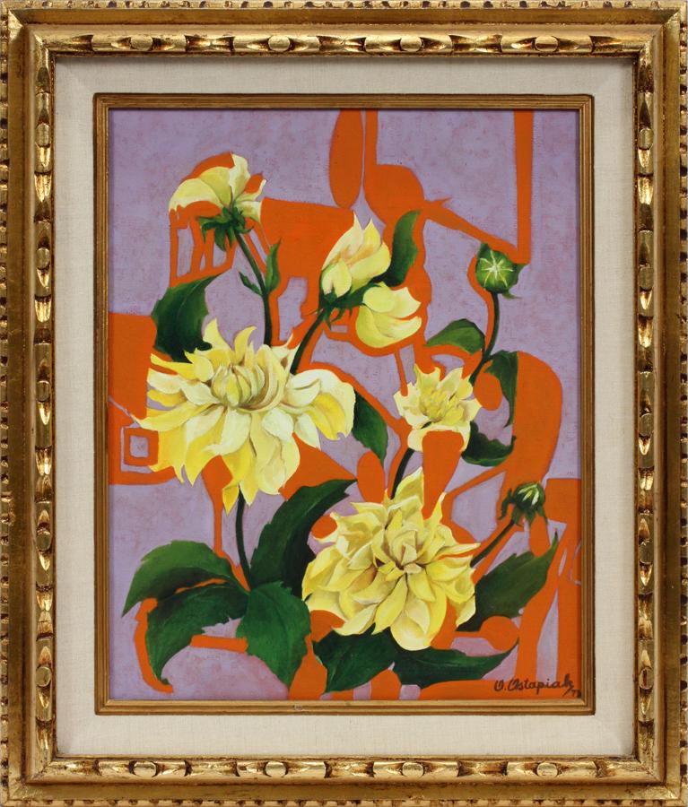 OLGA CZERSKI SLUSARCZUK OSTAPIAK OIL ON CANVAS: OLGA CZERSKI SLUSARCZUK OSTAPIAK OIL ON CANVAS, H 20", W 16", UNTITLED :