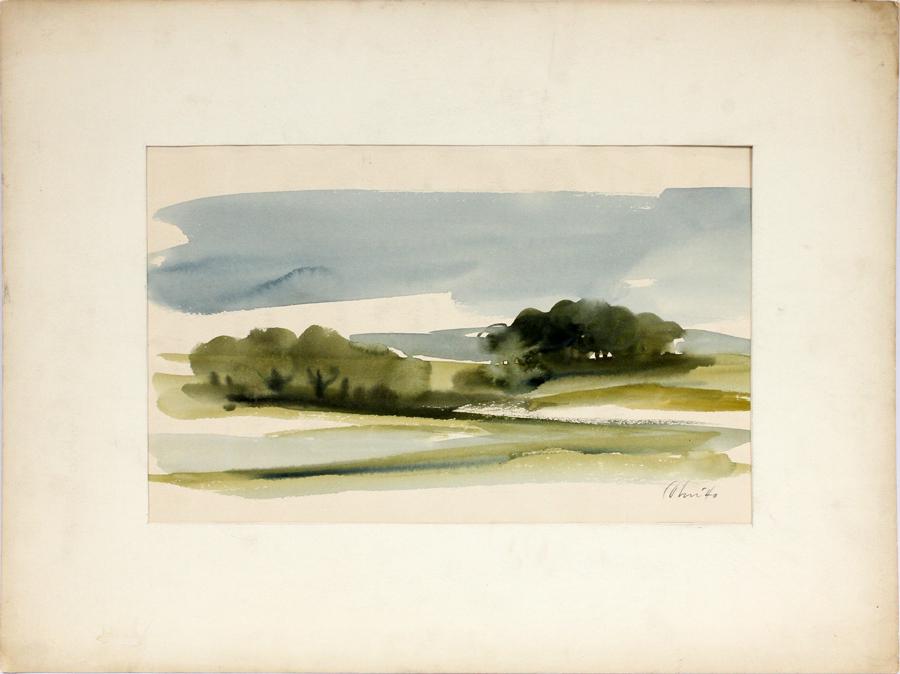 HAROLD COHN WATERCOLOR ON PAPER, C. 1940 (1 of 3)