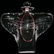 021519: CONTEMPORARY GLASS PERFUME BOTTLE H 5 1/2"
