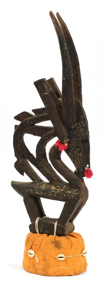 For Auction African Carved Wood Ceremonial Mask H 40 100350