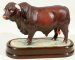 ROYAL WORCESTER 'SANTA GERTRUDIS BULL', H 6": ROYAL WORCESTER BISQUE FIGURE, 'SANTA GERTRUDIS BULL', H 6", L 10":Modeled by Doris Lindner, limited edition number 397/500, with certificate.