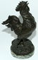 SIGNED SOUKANCICH, BRONZE SCULPTURE OF A ROOSTER - 2