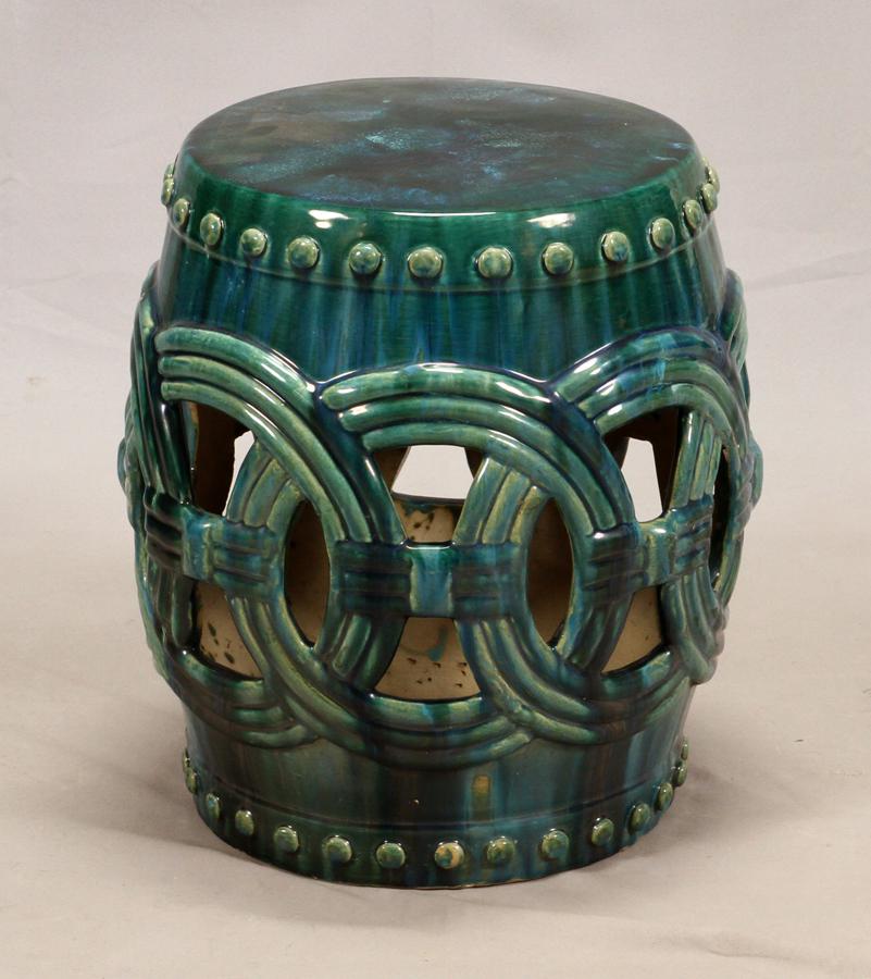 Chinese Green Ceramic Garden Seat