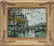 JEAN SALABET OIL ON CANVAS, "PARIS FLOWER MARKET"