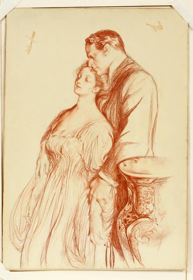 ATTR. TO ROSE CECIL O'NEILL CONTE CRAYON ON PAPER (1 of 3)