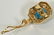 TOPAZ & DIAMOND, WHITE & YELLOW GOLD PENDANT - 3