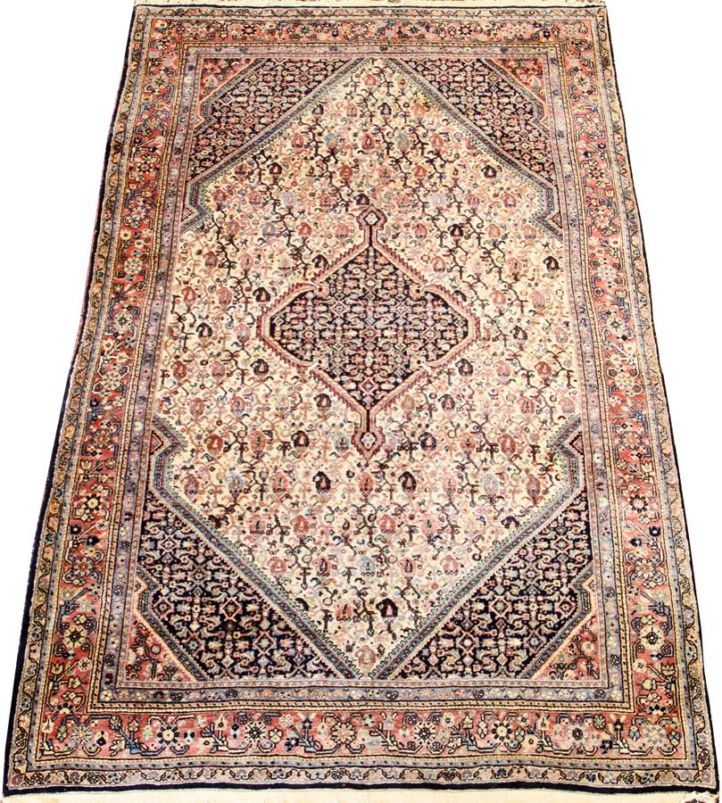 BIJAR DESIGN HAND WOVEN WOOL RUG (1 of 4)
