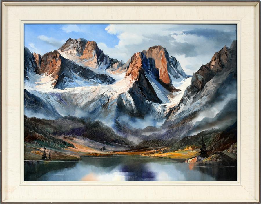 OIL ON CANVAS, C. 2000 "WILDER KAISER" AUSTRIA (1 of 3)