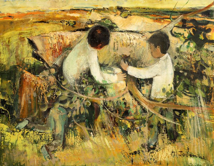 MICHEL JOUENNE OIL ON CANVAS, 1968 (1 of 3)