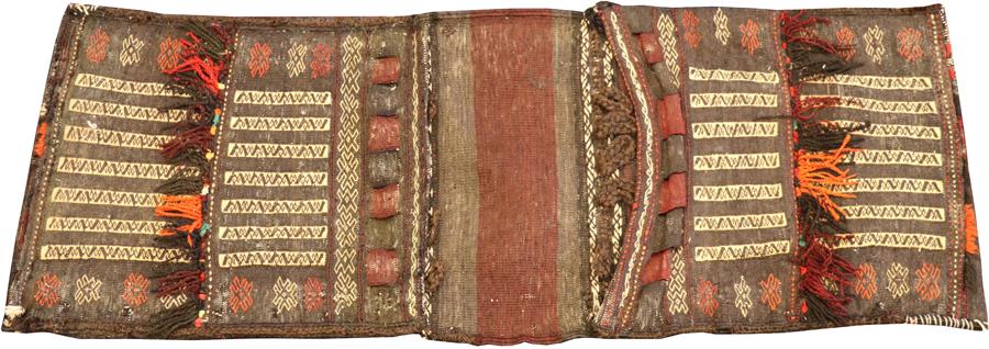 PERSIAN WOOL SADDLE BAG, W 2', L 4' (1 of 3)