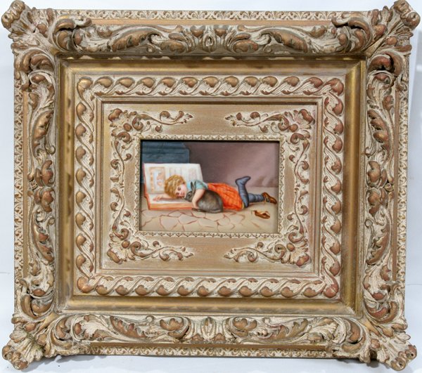 C.M. HUTSCHENREUTHER, GERMAN PORCELAIN PLAQUE