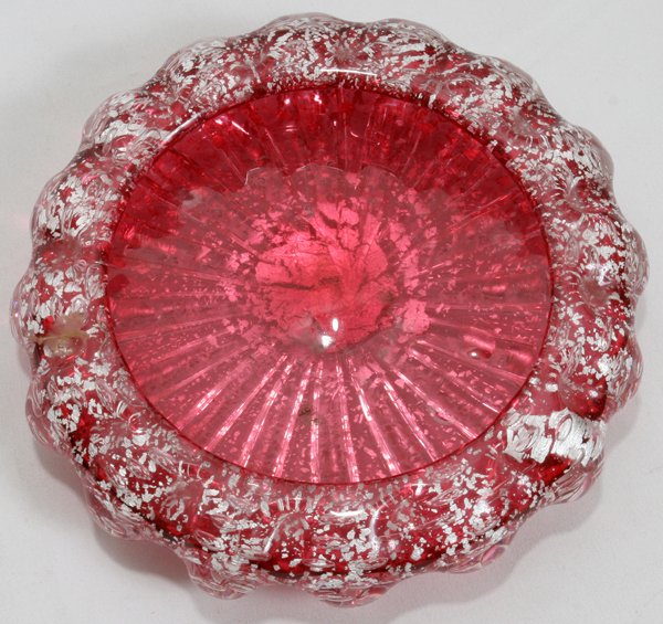 VENETIAN GLASS BOWL, 20TH CENTURY H 2" DIA 7"