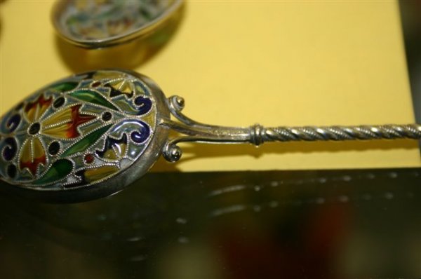 DAVID-ANDERSON PLIQUÉ-À-JOUR &STERLING SPOONS - 3