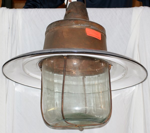 COPPER & METAL LANTERN, H 22", DIA 24"