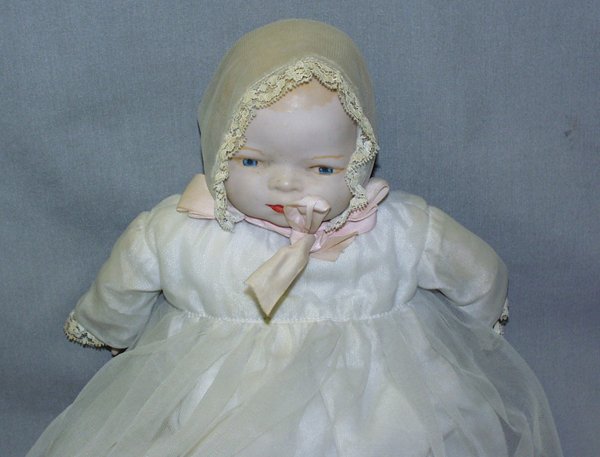 GRACE PUTNAM BISQUE HEAD DOLL, 1940, L 16"