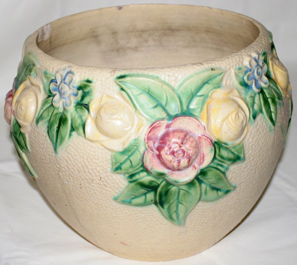 AMERICAN POTTERY PLANTER, EARLY 20TH C. H 10"