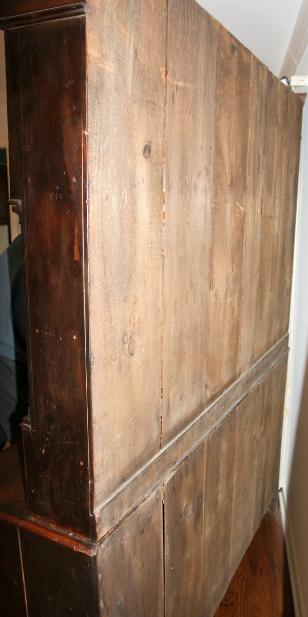 OAK WELSH CUPBOARD, EARLY 19TH C. H 83" W 63" - 3