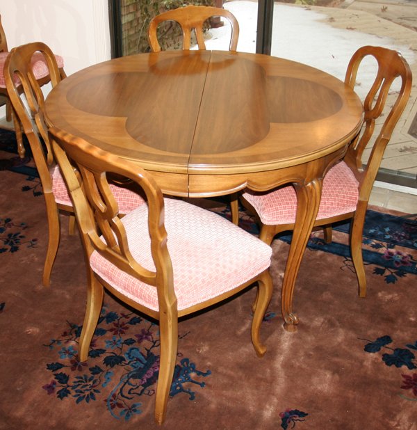 JOHN WIDDICOMB, FRENCH STYLE CHERRY DINING