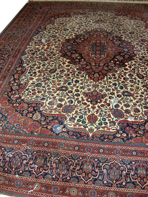 KASHAN ORIENTAL RUG, 11' 4" X 8' 6" - 2