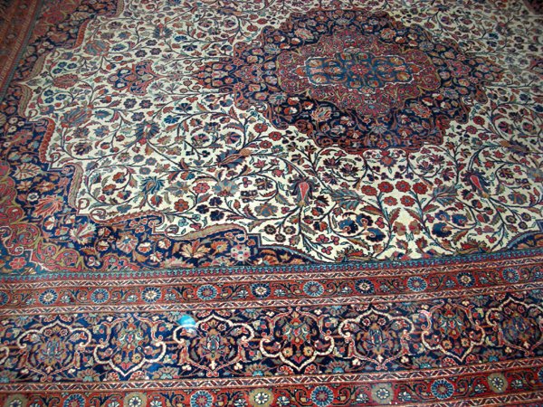 KASHAN ORIENTAL RUG, 11' 4" X 8' 6" - 3