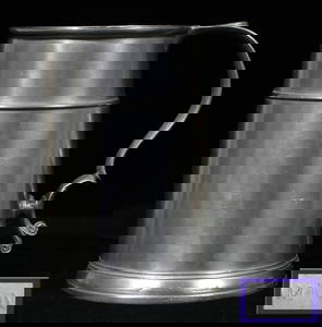 121017: AMERICAN PEWTER TANKARD, ATTRIBUTED TO JOHN SKI